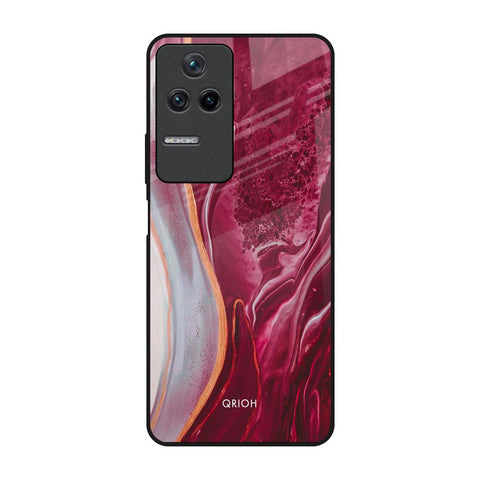 Crimson Ruby Poco F4 5G Glass Back Cover Online