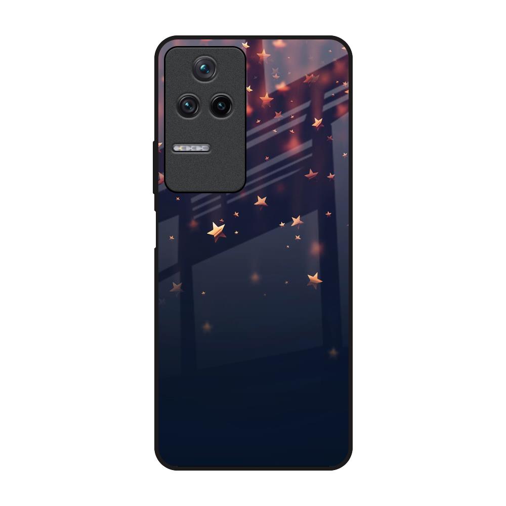 Falling Stars Poco F4 5G Glass Back Cover Online
