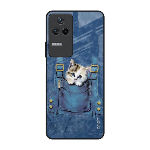 Kitty In Pocket Poco F4 5G Glass Back Cover Online