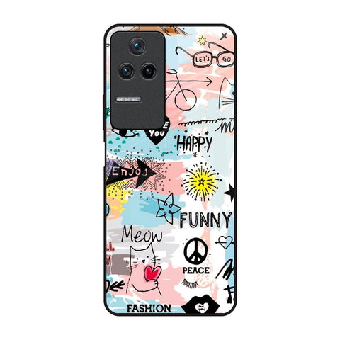 Just For You Poco F4 5G Glass Back Cover Online