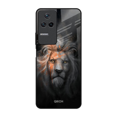 Devil Lion Poco F4 5G Glass Back Cover Online