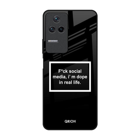 Dope In Life Poco F4 5G Glass Back Cover Online