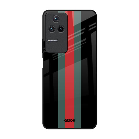 Vertical Stripes Poco F4 5G Glass Back Cover Online