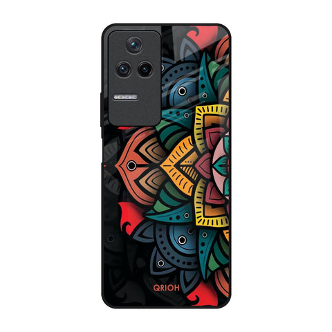 Retro Gorgeous Flower Poco F4 5G Glass Back Cover Online