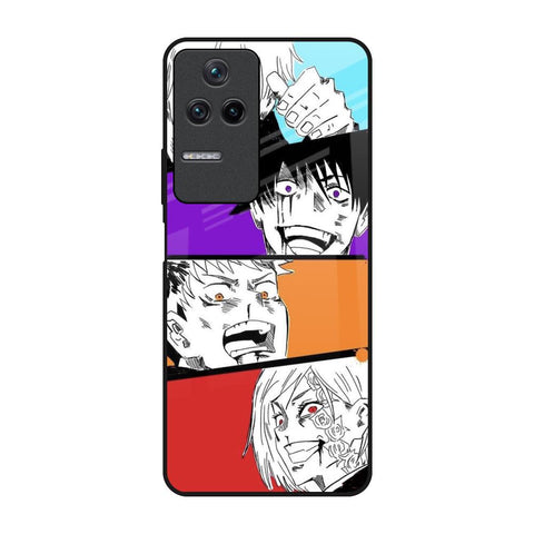 Anime Sketch Poco F4 5G Glass Back Cover Online