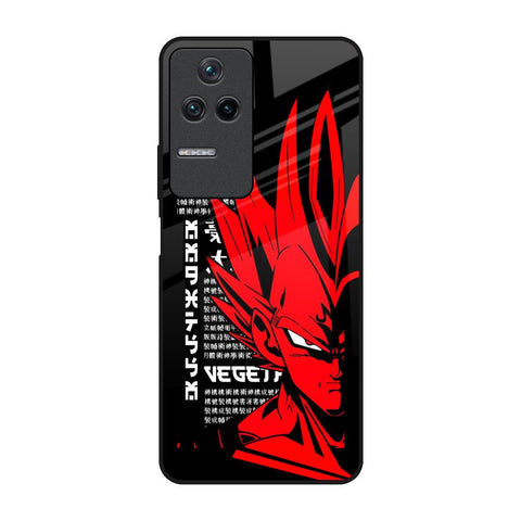 Red Vegeta Poco F4 5G Glass Back Cover Online
