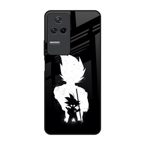 Monochrome Goku Poco F4 5G Glass Back Cover Online