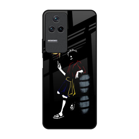 Luffy Line Art Poco F4 5G Glass Back Cover Online