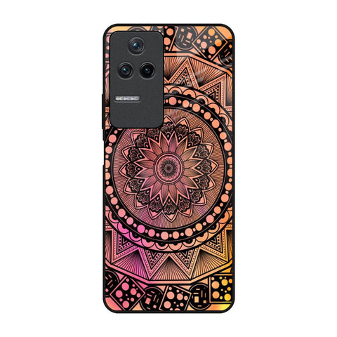 Floral Mandala Poco F4 5G Glass Back Cover Online