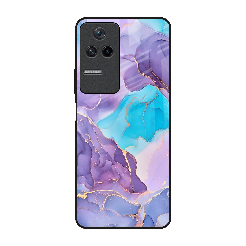 Alcohol ink Marble Poco F4 5G Glass Back Cover Online