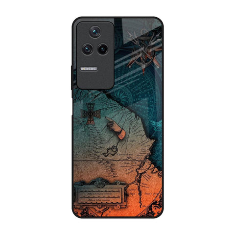 Geographical Map Poco F4 5G Glass Back Cover Online