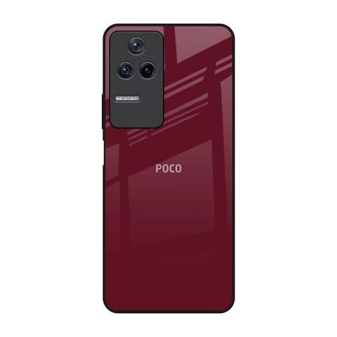 Classic Burgundy Poco F4 5G Glass Back Cover Online