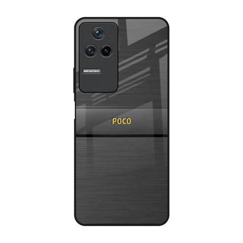 Grey Metallic Glass Poco F4 5G Glass Back Cover Online
