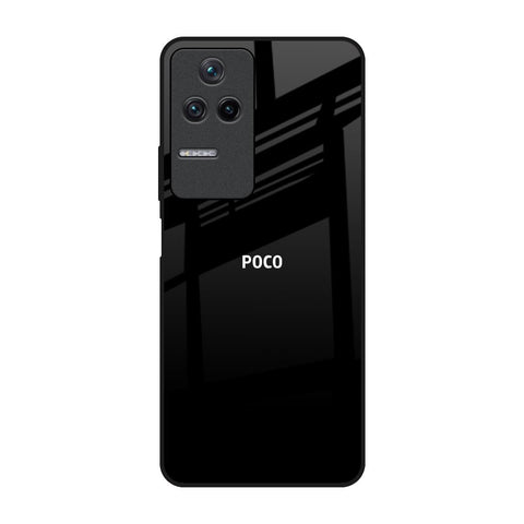 Jet Black Poco F4 5G Glass Back Cover Online