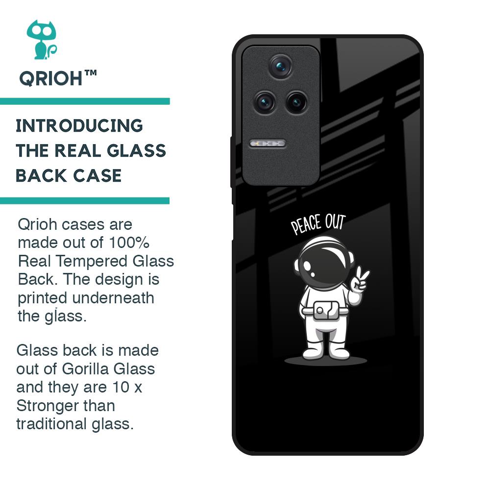 Peace Out Astro Glass Case for Poco F4 5G