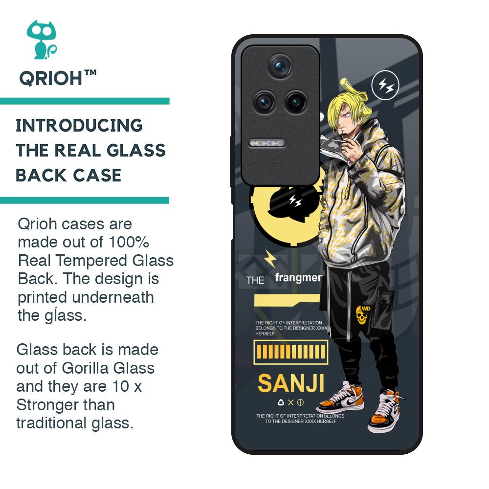Cool Sanji Glass Case for Poco F4 5G
