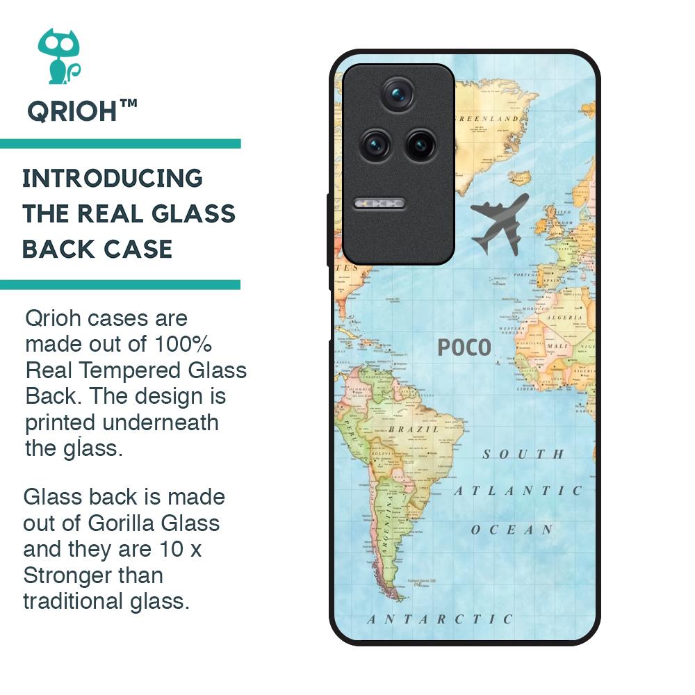 Fly Around The World Glass Case for Poco F4 5G