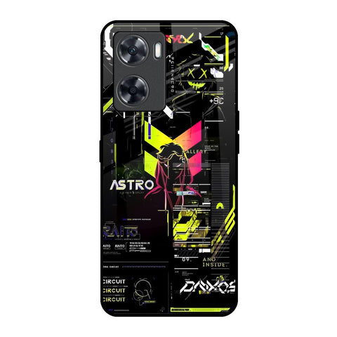 Astro Glitch Oppo A57 4G Glass Back Cover Online