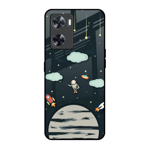 Astronaut Dream Oppo A57 4G Glass Back Cover Online