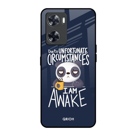 Struggling Panda Oppo A57 4G Glass Back Cover Online