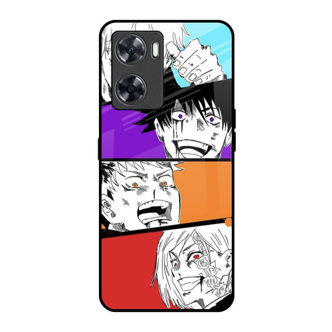Anime Sketch Oppo A57 4G Glass Back Cover Online