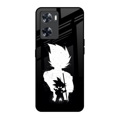 Monochrome Goku Oppo A57 4G Glass Back Cover Online