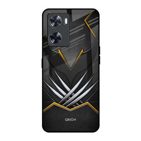 Black Warrior Oppo A57 4G Glass Back Cover Online