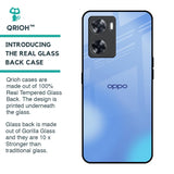 Vibrant Blue Texture Glass Case for Oppo A57 4G