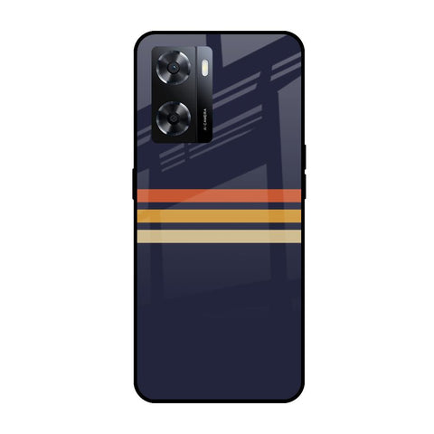 Tricolor Stripes Oppo A57 4G Glass Cases & Covers Online