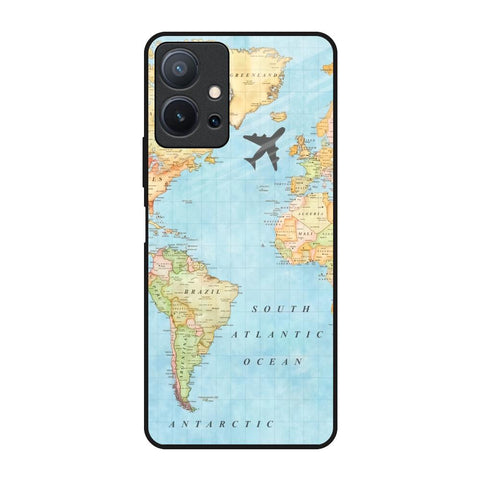 Travel Map Vivo T1 5G Glass Back Cover Online