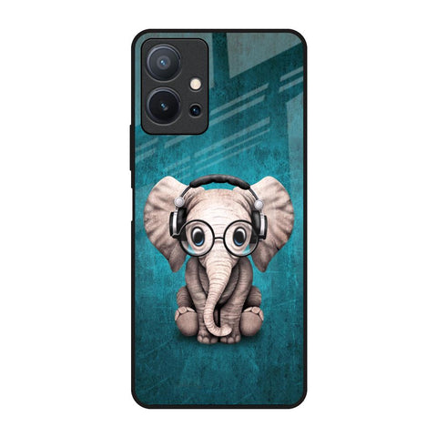 Adorable Baby Elephant Vivo T1 5G Glass Back Cover Online