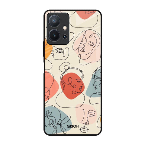 Abstract Faces Vivo T1 5G Glass Back Cover Online