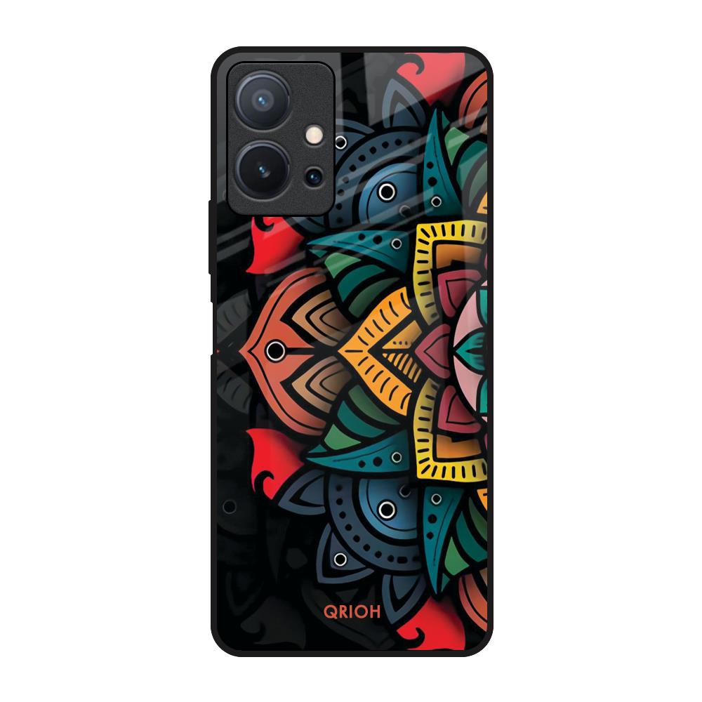 Retro Gorgeous Flower Vivo T1 5G Glass Back Cover Online