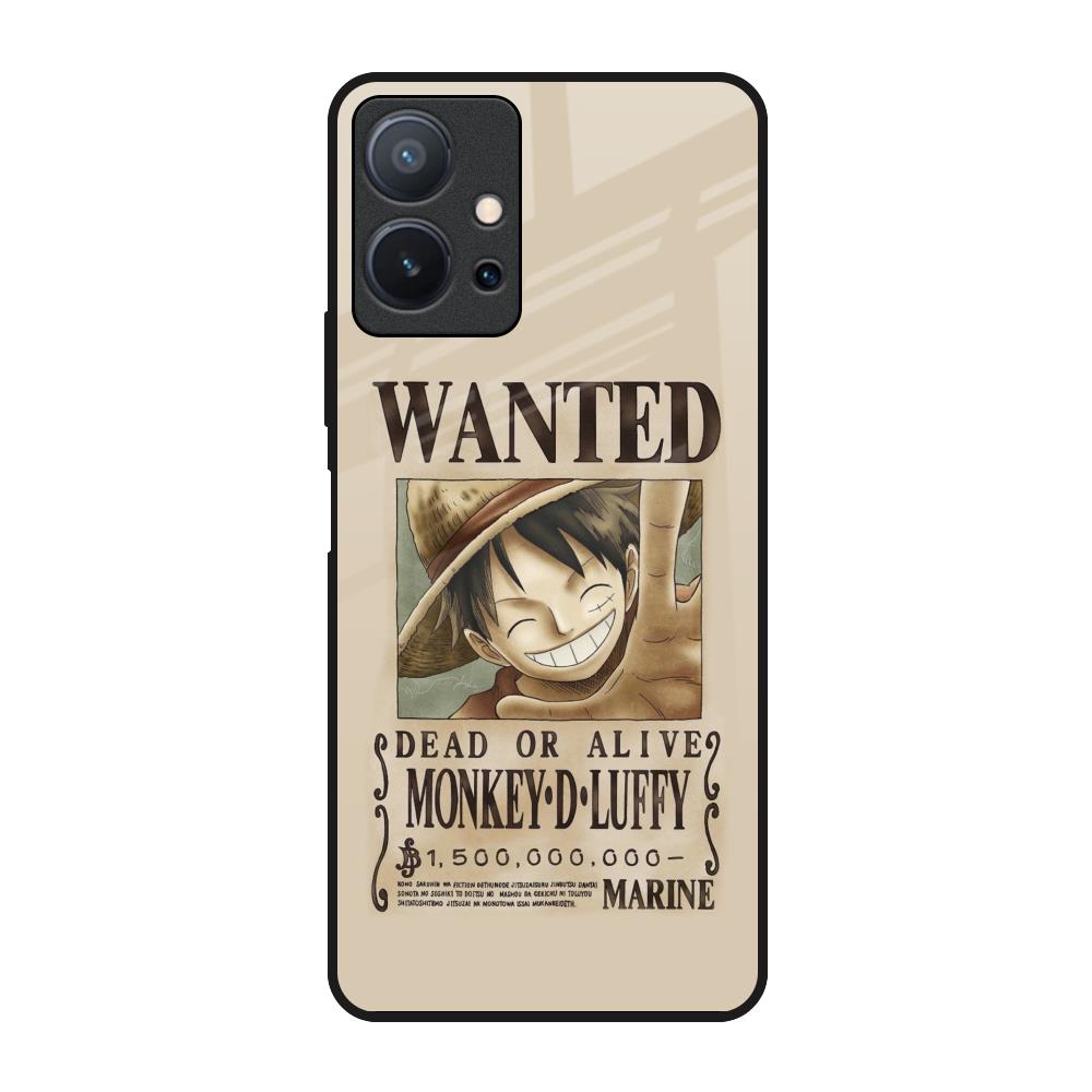 Luffy Wanted Vivo T1 5G Glass Back Cover Online