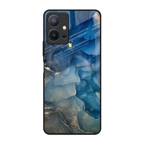 Blue Cool Marble Vivo T1 5G Glass Back Cover Online