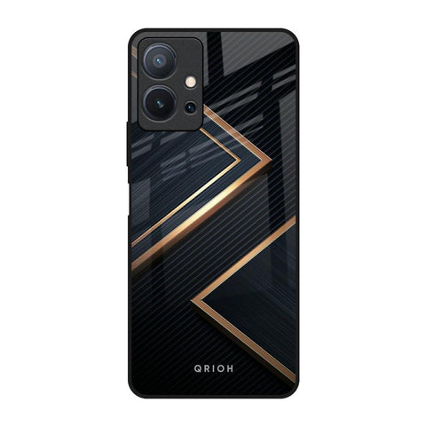 Sleek Golden & Navy Vivo T1 5G Glass Back Cover Online