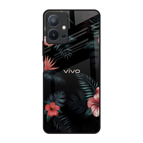 Tropical Art Flower Vivo T1 5G Glass Back Cover Online