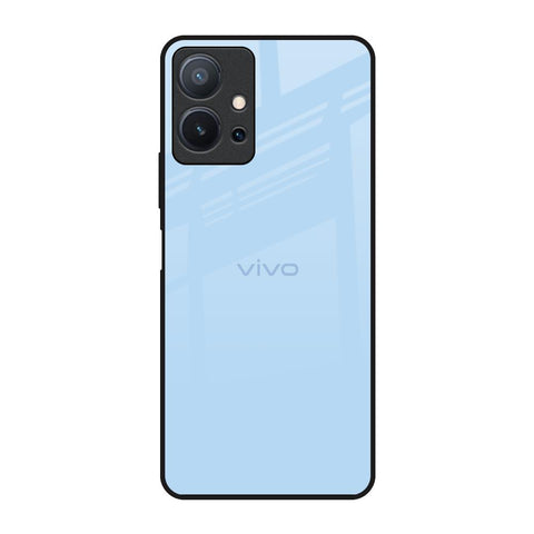 Pastel Sky Blue Vivo T1 5G Glass Back Cover Online