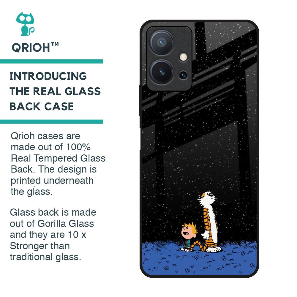 Night Sky Star Glass Case for Vivo T1 5G