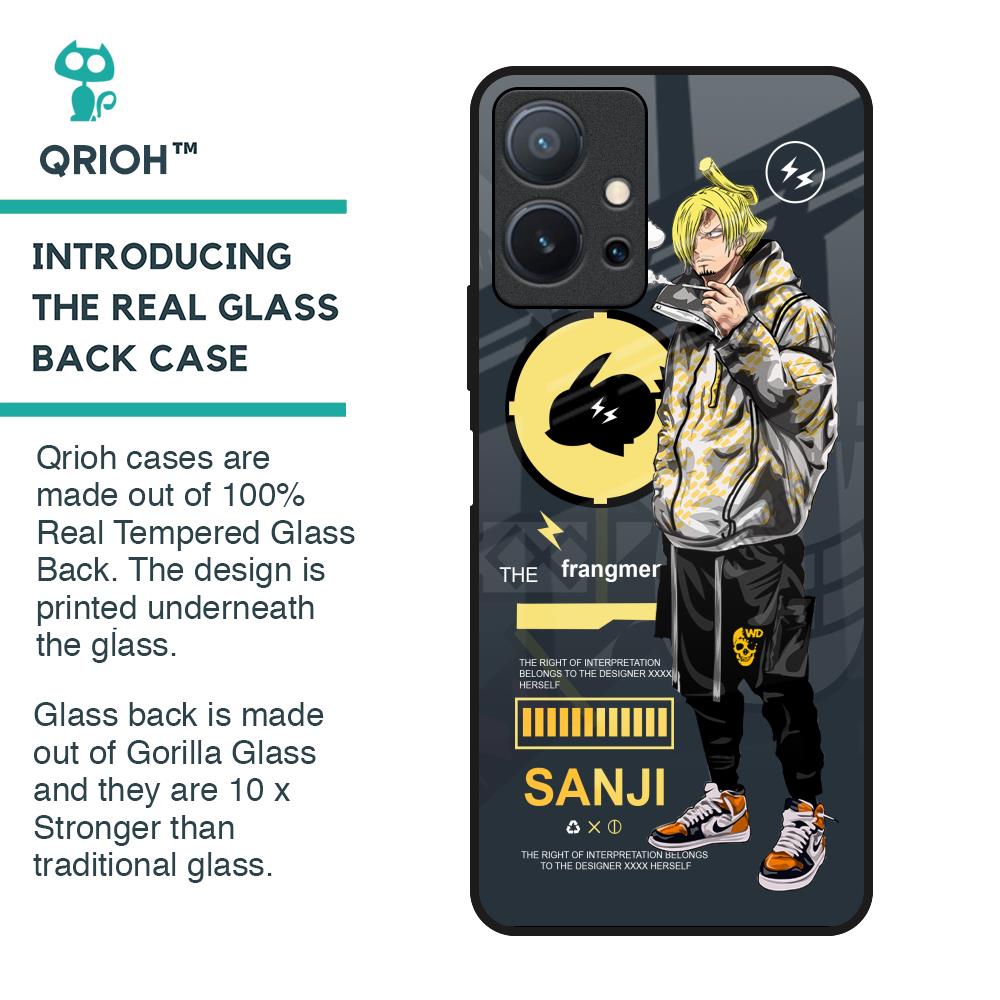 Cool Sanji Glass Case for Vivo T1 5G