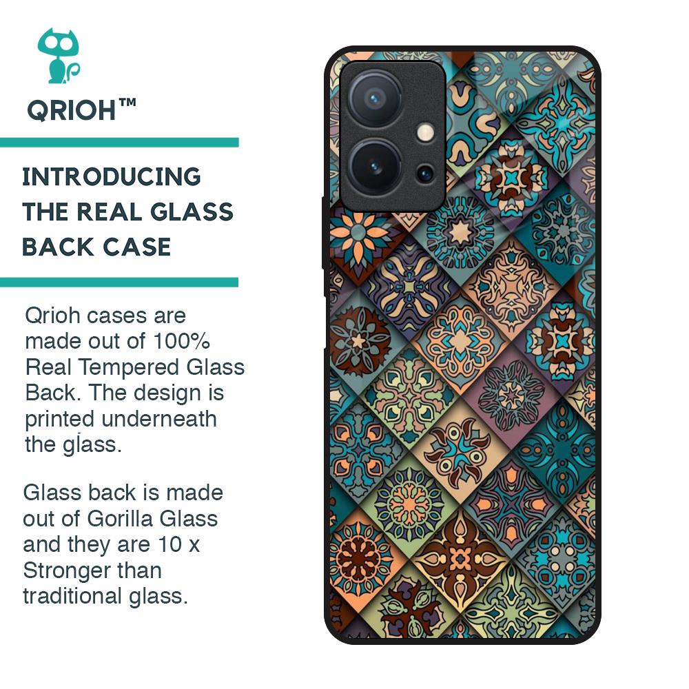 Retro Art Glass Case for Vivo T1 5G