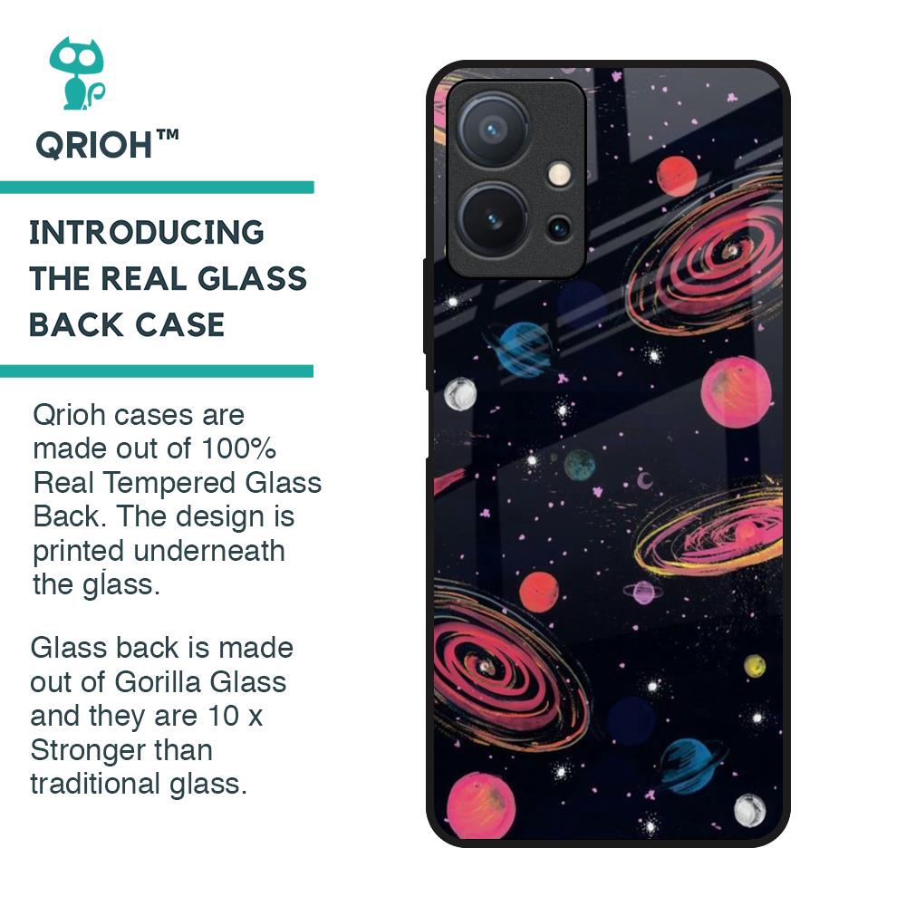 Galaxy In Dream Glass Case For Vivo T1 5G