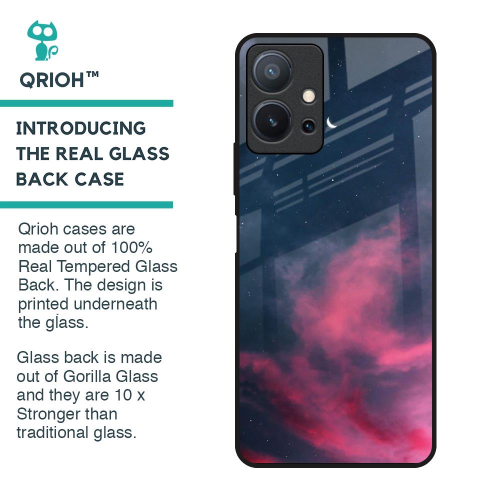 Moon Night Glass Case For Vivo T1 5G