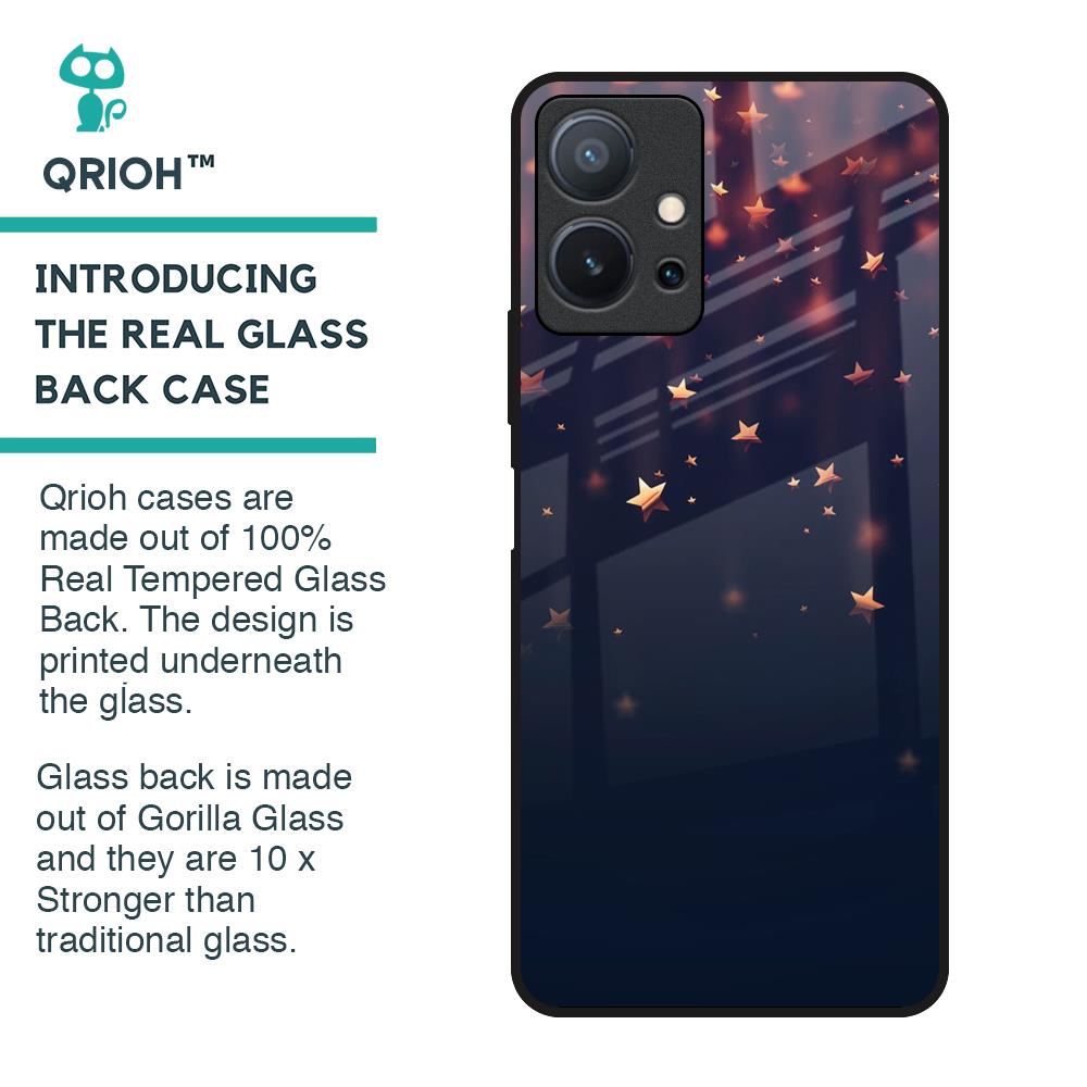 Falling Stars Glass Case For Vivo T1 5G
