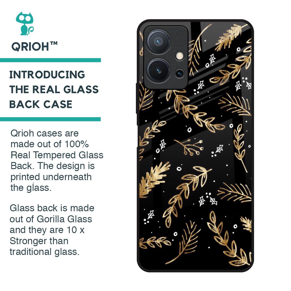Autumn Leaves Glass Case for Vivo T1 5G