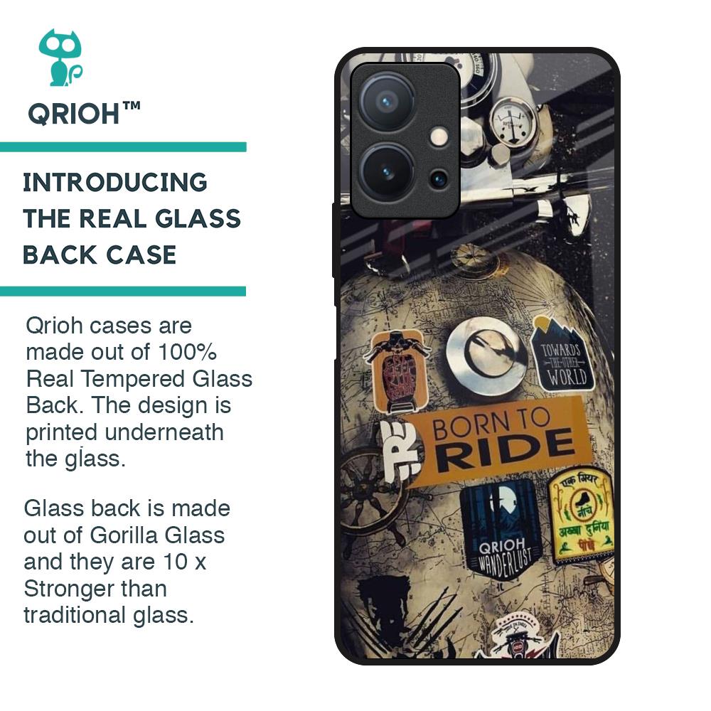 Ride Mode On Glass Case for Vivo T1 5G