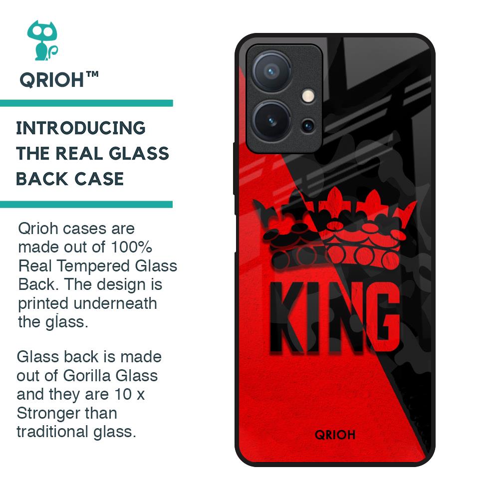 I Am A King Glass Case for Vivo T1 5G