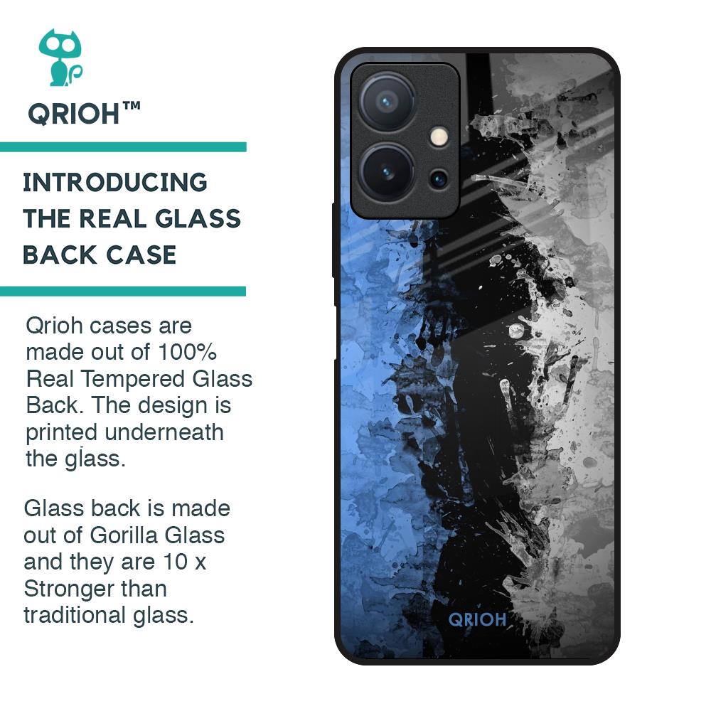 Dark Grunge Glass Case for Vivo T1 5G