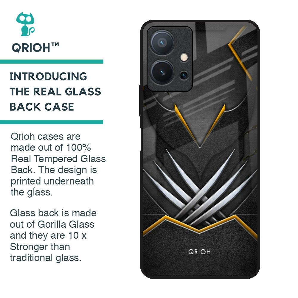 Black Warrior Glass Case for Vivo T1 5G