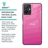 Pink Ribbon Caddy Glass Case for Vivo T1 5G
